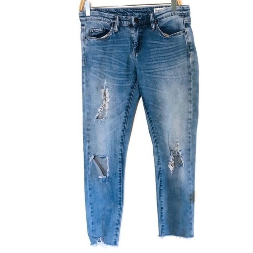 BLANKNYC Skinny Classique Jeans Distressed Ripped Knees Women’s Size 28 6